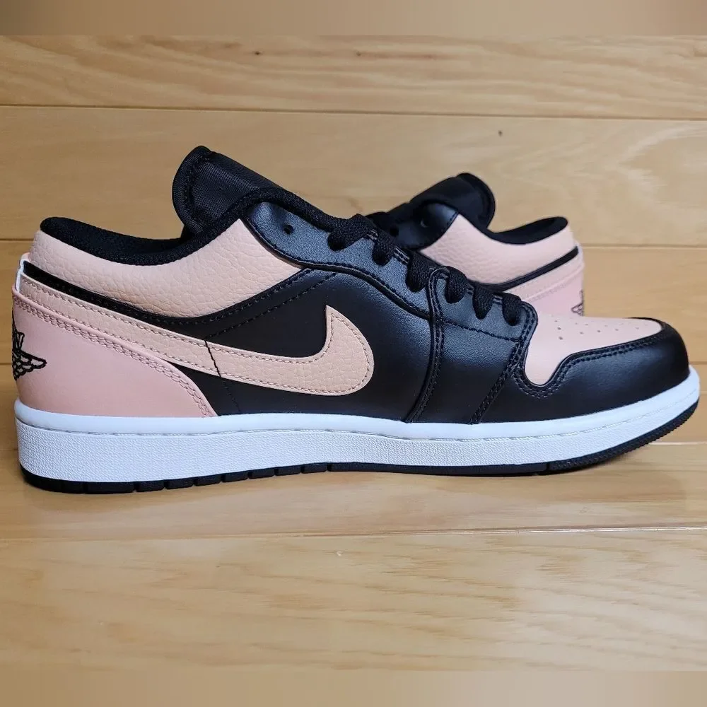 Air Jordan 1 Low Black Artic Orange White Mens Shoe Sneaker 553558-034